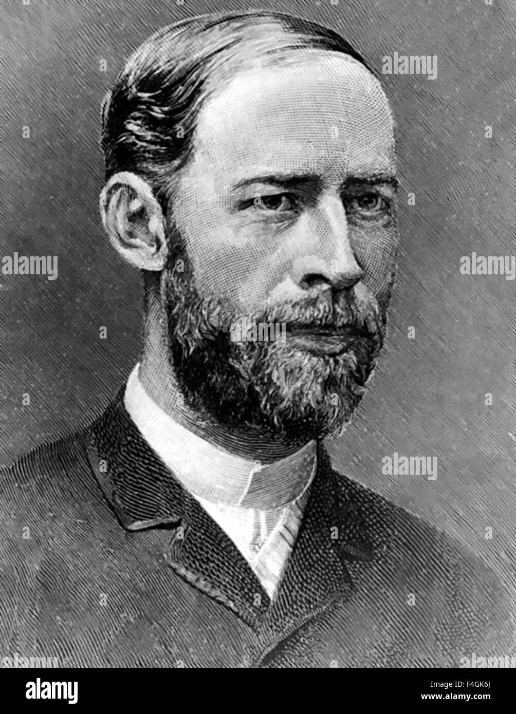 HEINRICH HERTZ (1857-1894) Physicien allemand Banque D'Images