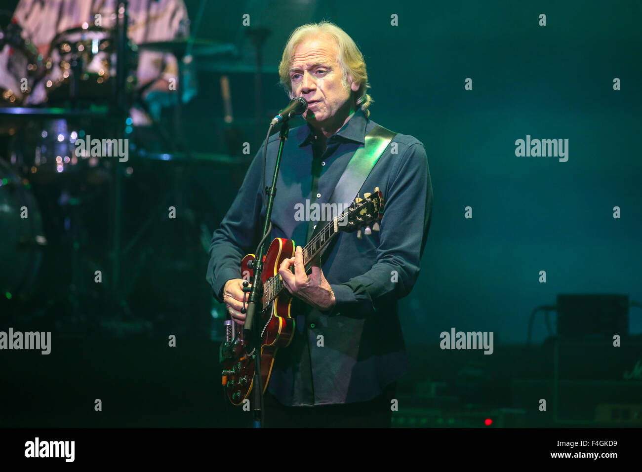 Les Moody Blues amener leur Tour 2014 à la Durham Performing Arts Center de Durham, NC. Les Moody Blues se composent de membres d'origine Graeme Edge, Justin Hayward et John Lodge. Banque D'Images