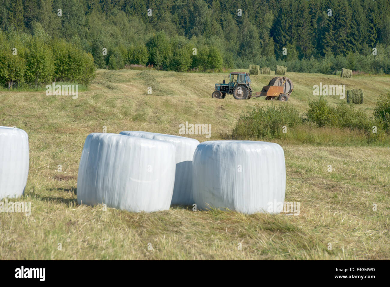 2 Couvercles De Bâche Imperméable Pour Balles De Foin Rondes - Neufs