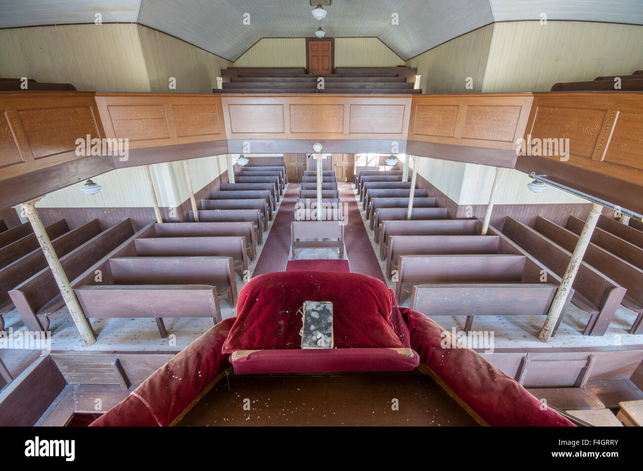 Vue de l'intérieur de la chaire d'une église Église libre d'Écosse Banque D'Images