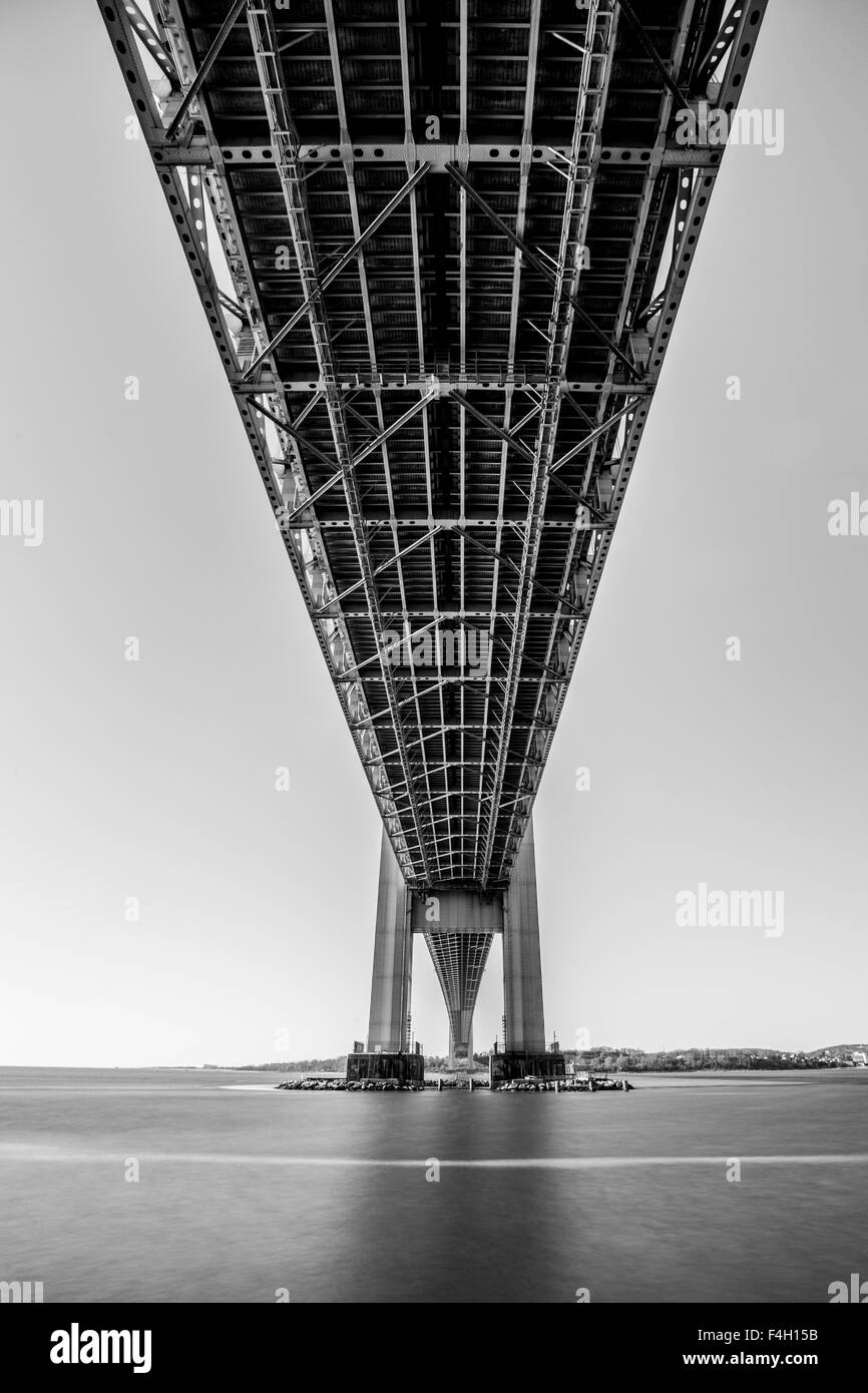 De dessus le pont entre Brooklyn et Staten Island, New York City, USA Banque D'Images