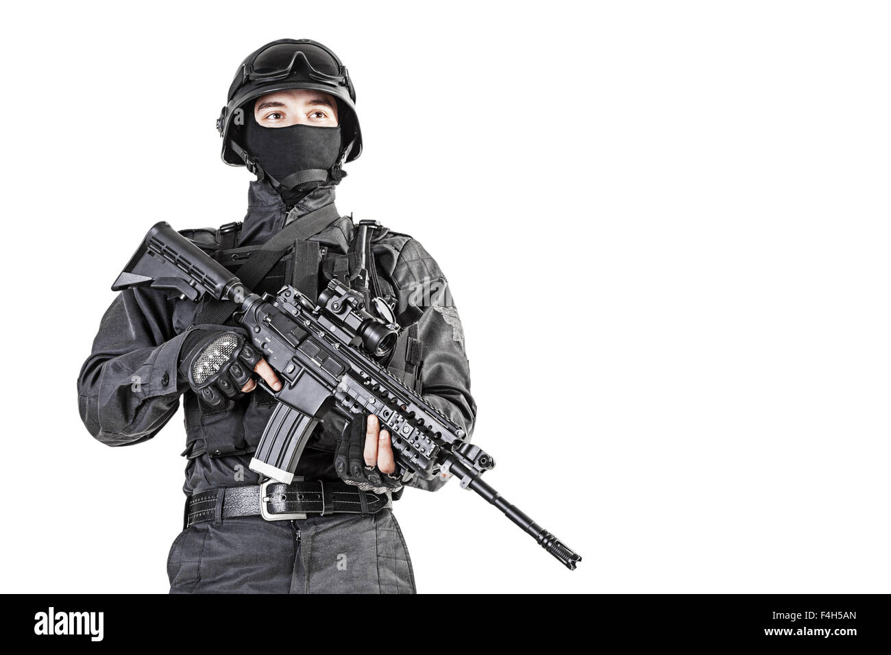 Agent de police SWAT Banque D'Images