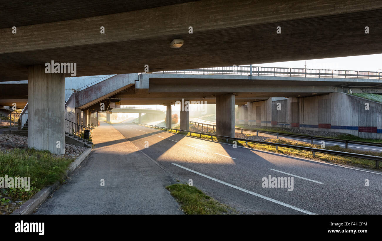 Matin à Keilalahti, Espoo, Finlande, Europe, UNION EUROPÉENNE Banque D'Images