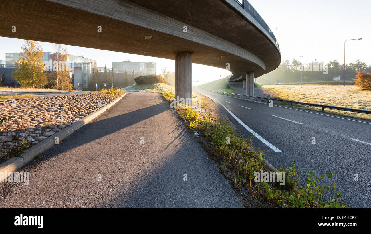 Matin à Keilalahti, Espoo, Finlande, Europe, UNION EUROPÉENNE Banque D'Images