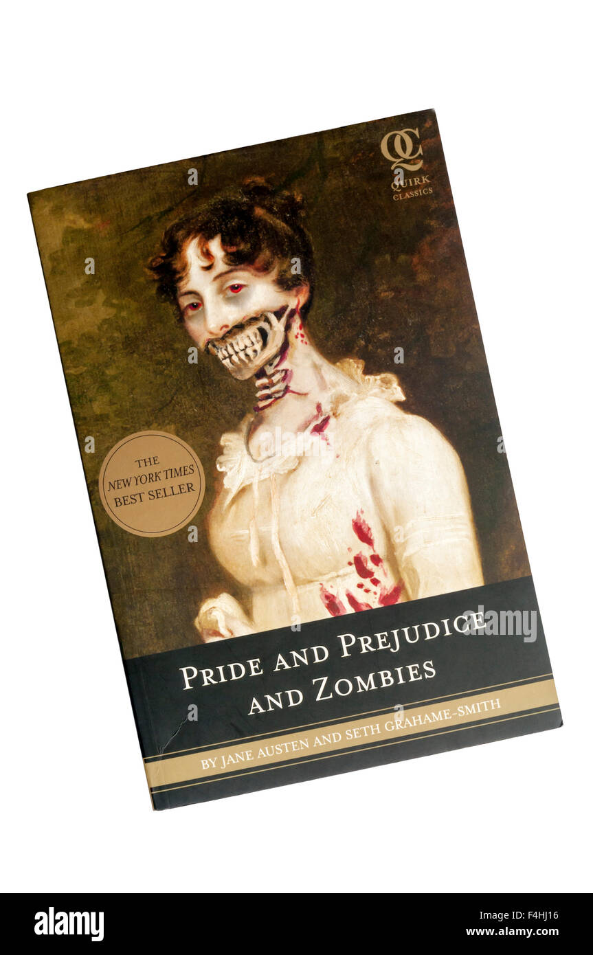 Un dvd copie de Orgueil et préjugés et Zombies, de Jane Austen et Seth Grahame-Smith, publié par Quirk Books en 2009. Banque D'Images