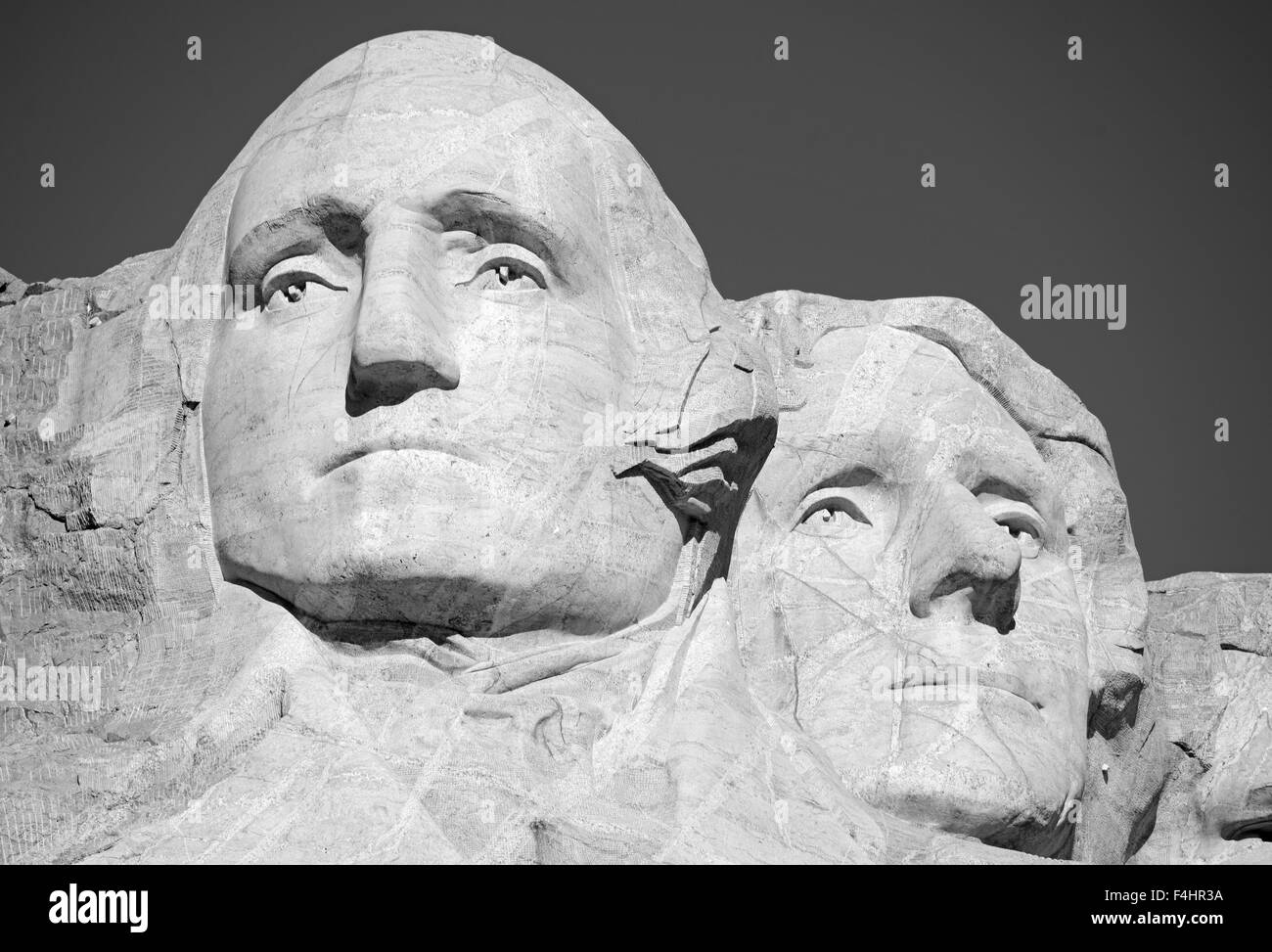 Mount Rushmore National Memorial, symbole d'Amérique situé dans les Black Hills, Dakota du Sud, USA. Banque D'Images