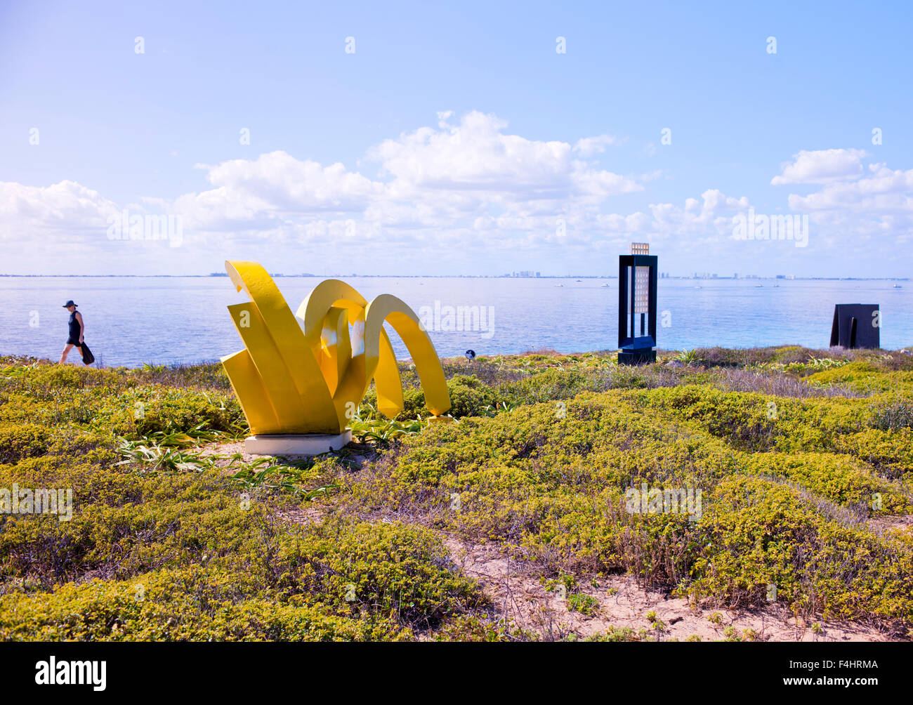 Le Parc de sculptures, Punta Sur, Isla Mujeres, Quintana Roo, Mexique. Banque D'Images