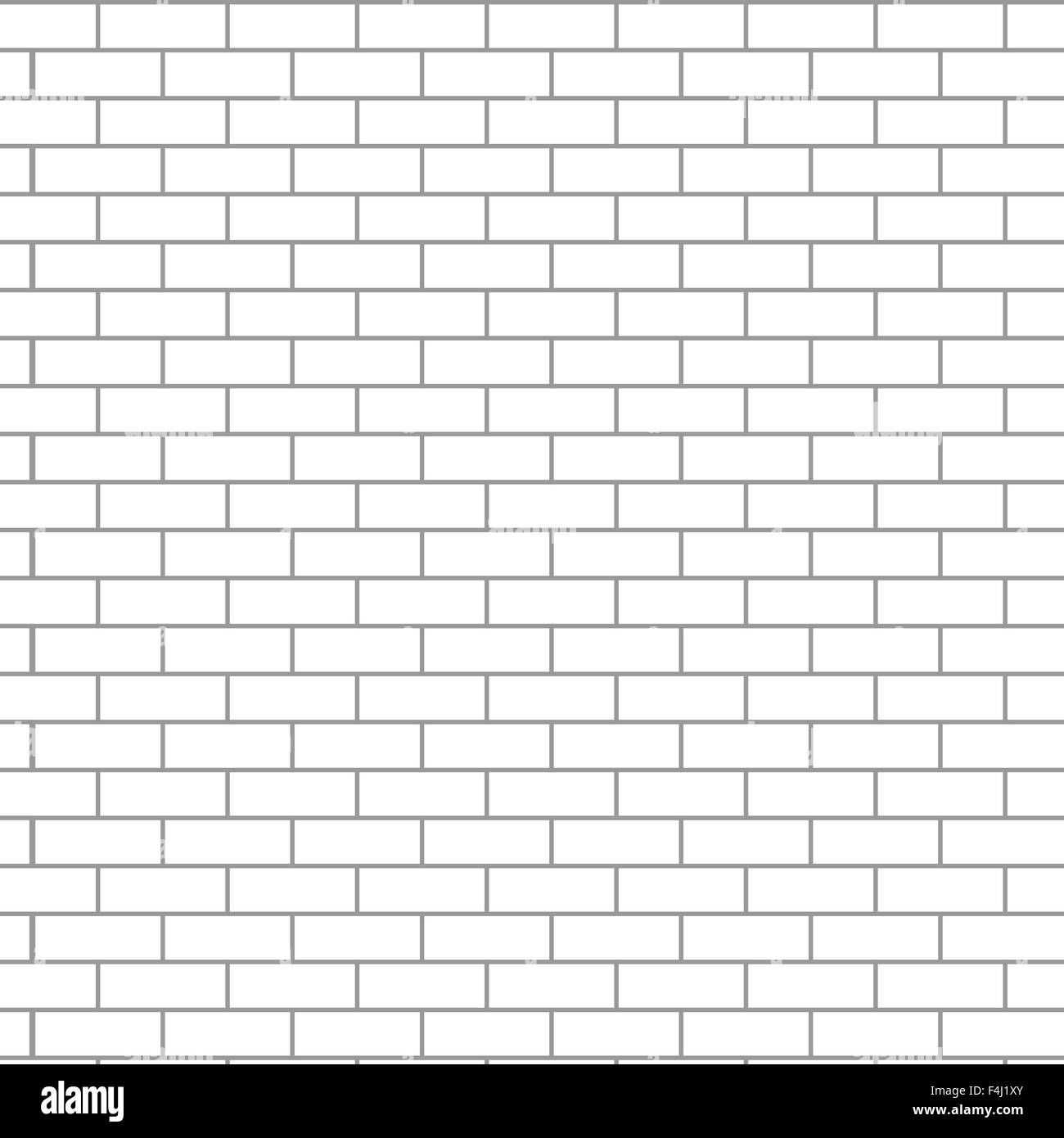Mur de brique sans blanc. Texture pattern, l'arrière-plan gris bloc de pierre, la surface extérieure de la conception, de l'unu abstract design vector art Banque D'Images