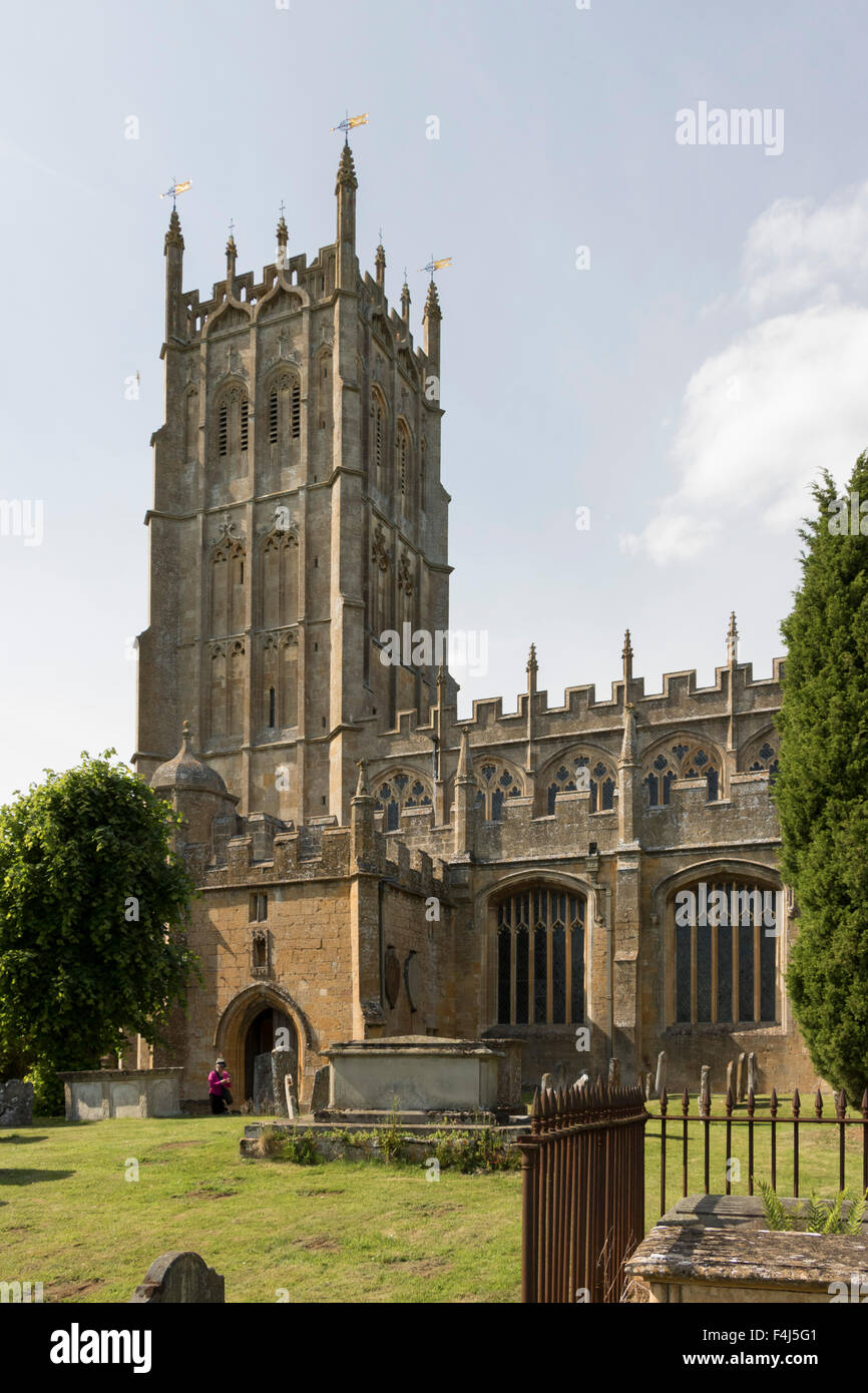 Église de Saint-Jacques, Chipping Campden, Gloucestershire, Cotswolds, en Angleterre, Royaume-Uni, Europe Banque D'Images