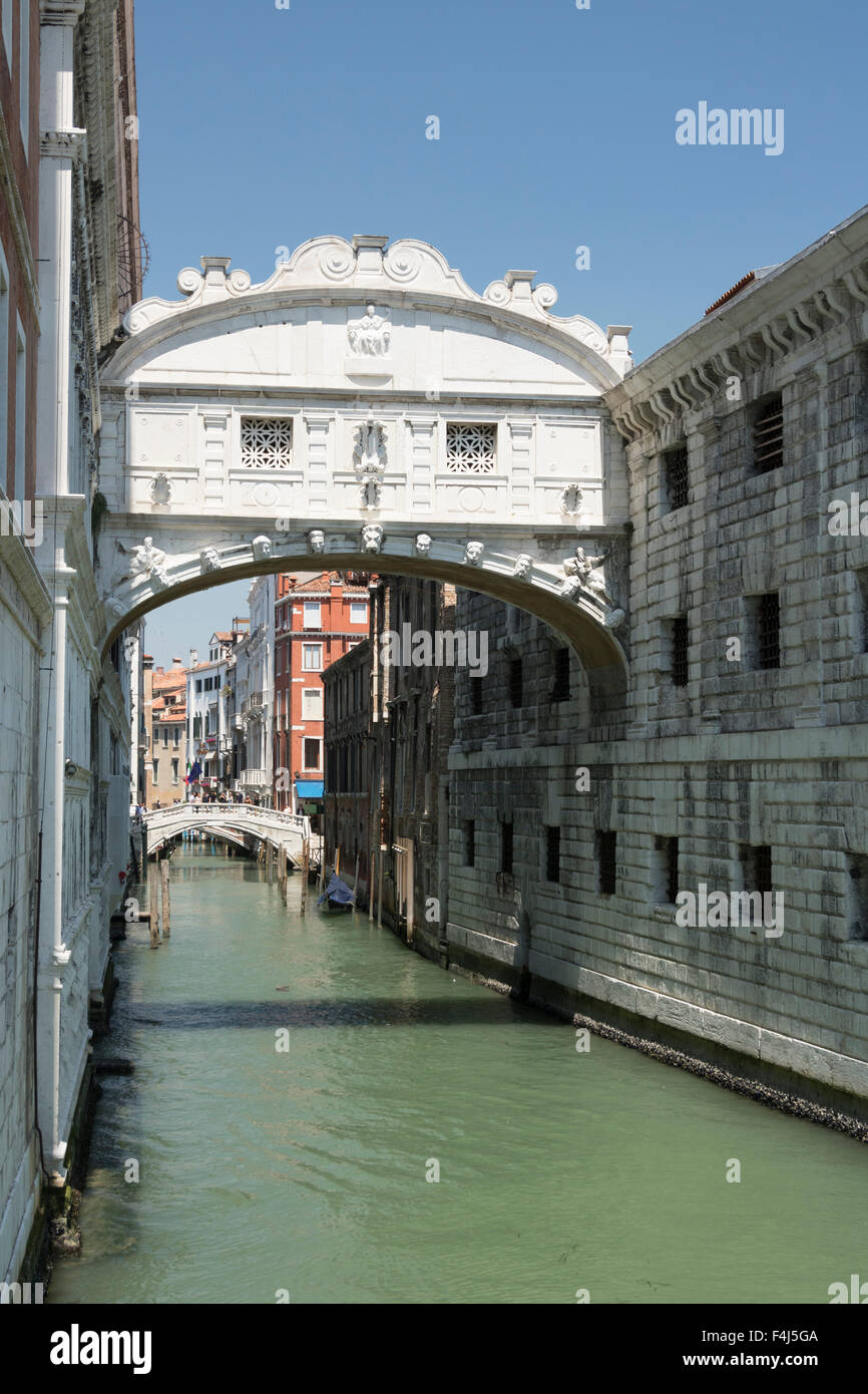 Pont des Soupirs, Venise, UNESCO World Heritage Site, Vénétie, Italie, Europe Banque D'Images