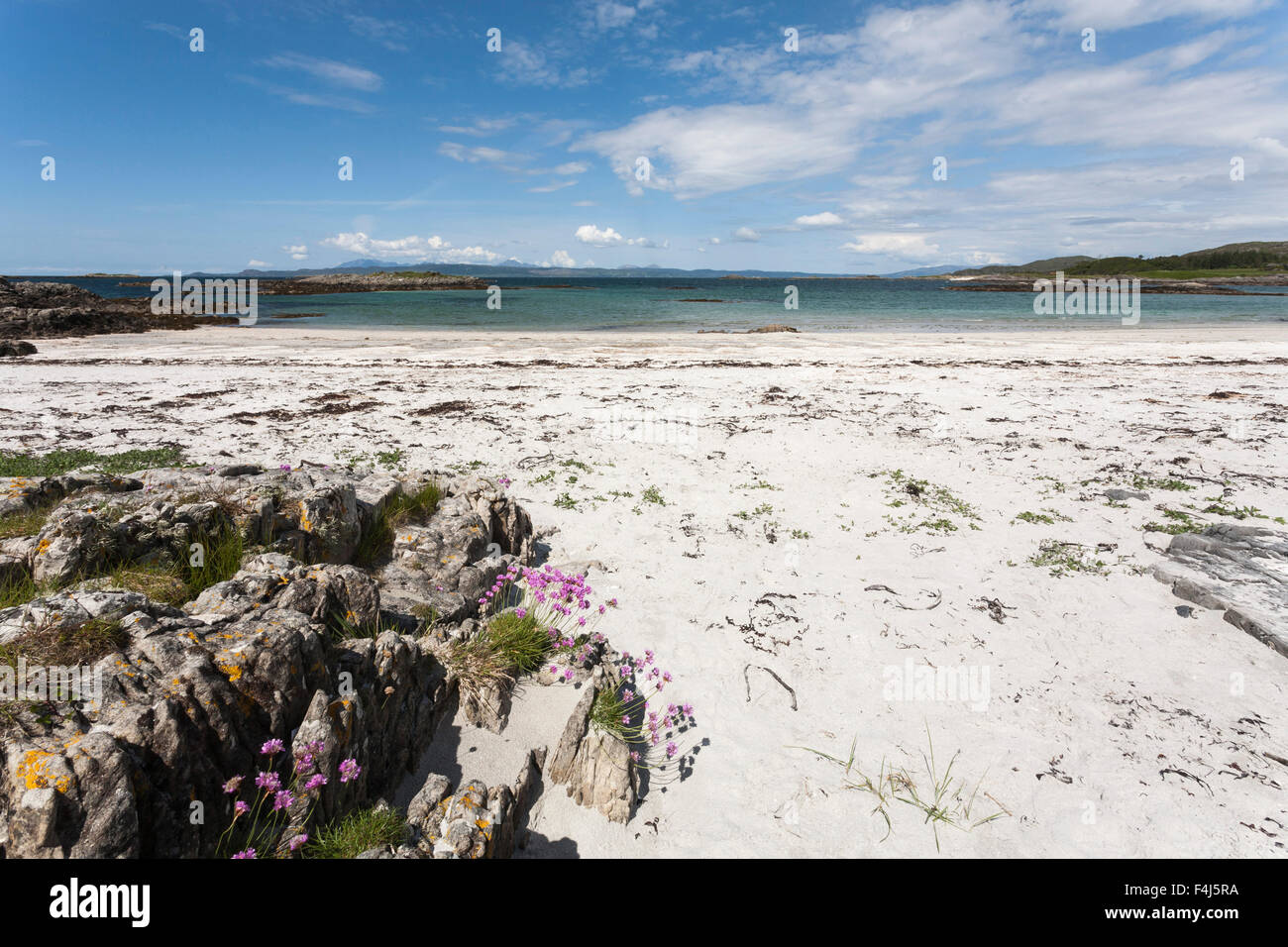 Silver Sands de Morar, les Highlands, Ecosse, Royaume-Uni, Europe Banque D'Images