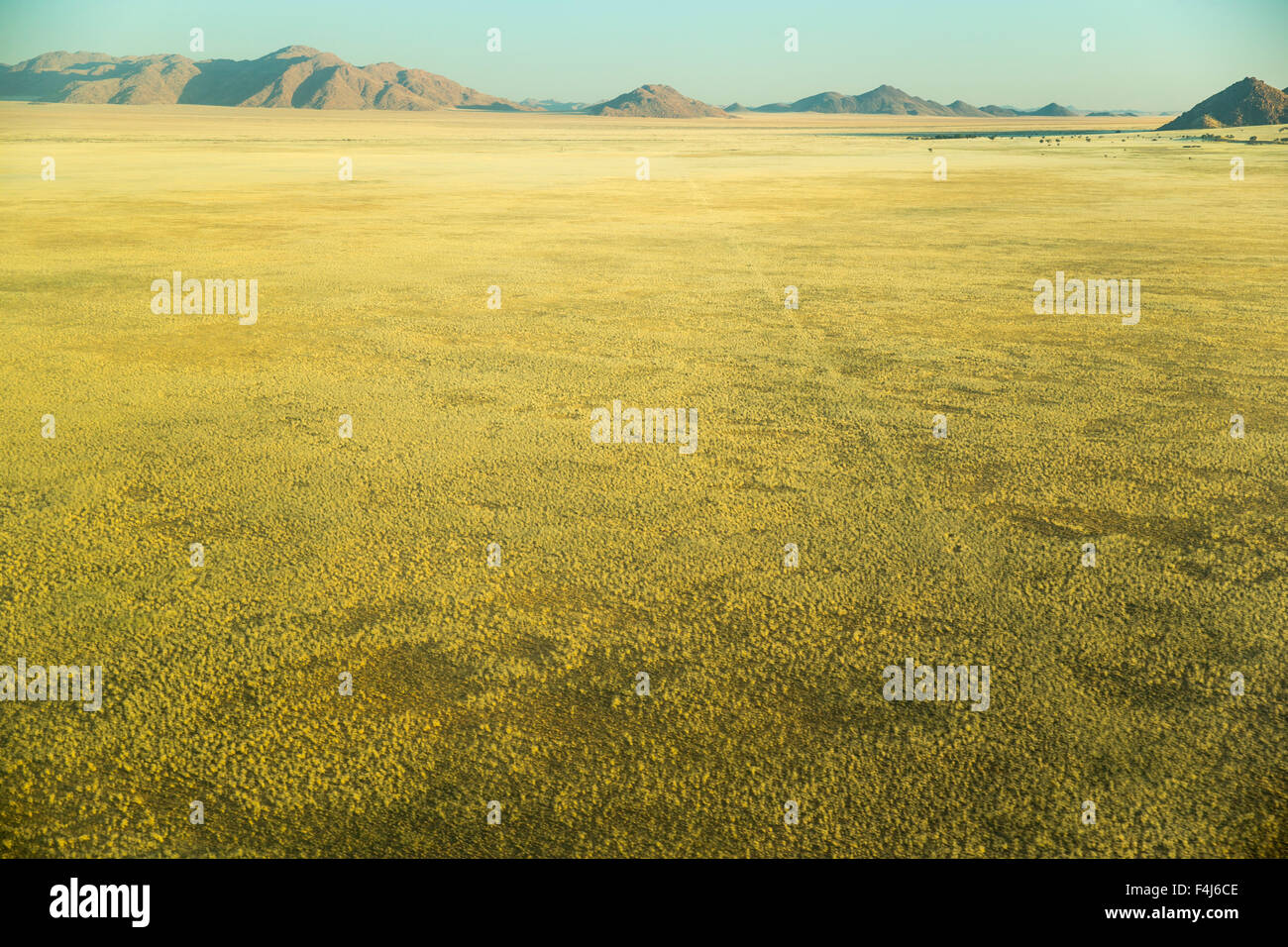 La voie abandonnée dans le désert du Namib, Namibie, Afrique Banque D'Images