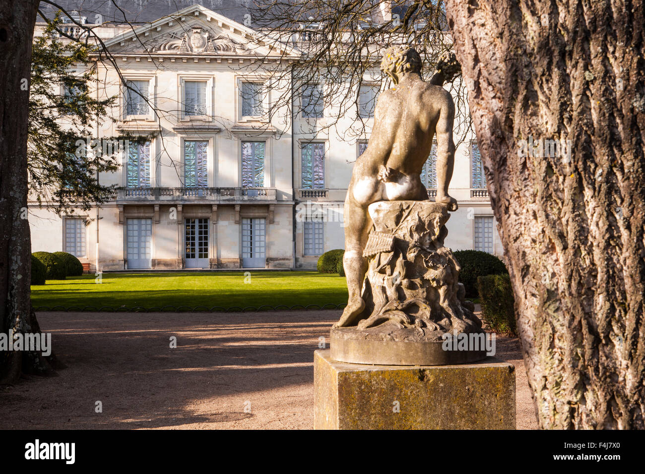 Les jardins du Musee des Beaux Arts (Musée des beaux-arts) à Tours, Indre-et-Loire, France, Europe Banque D'Images