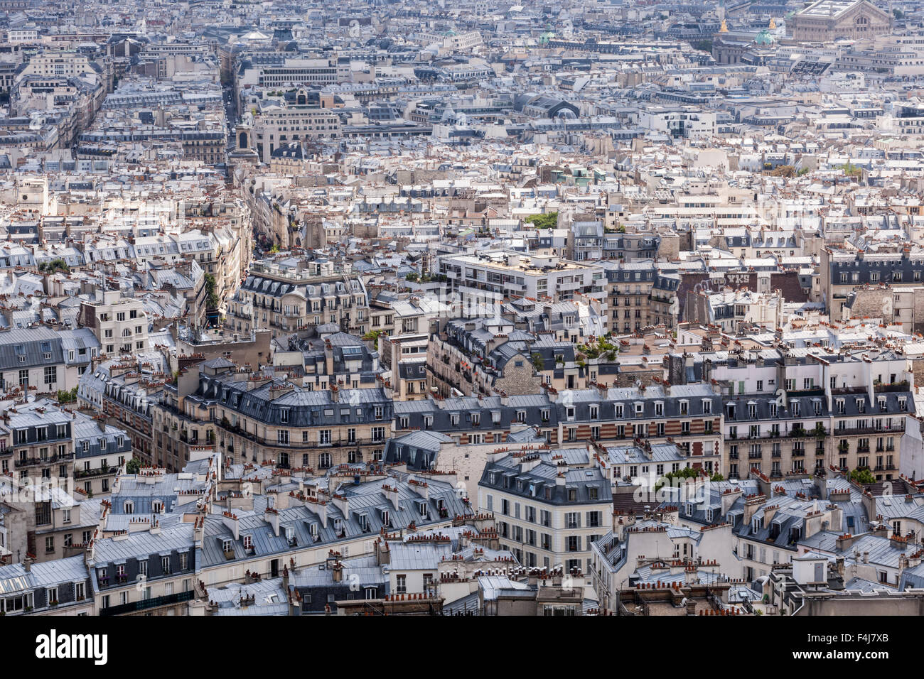 À la recherche sur les toits de Paris de Montmartre, Paris, France, Europe Banque D'Images
