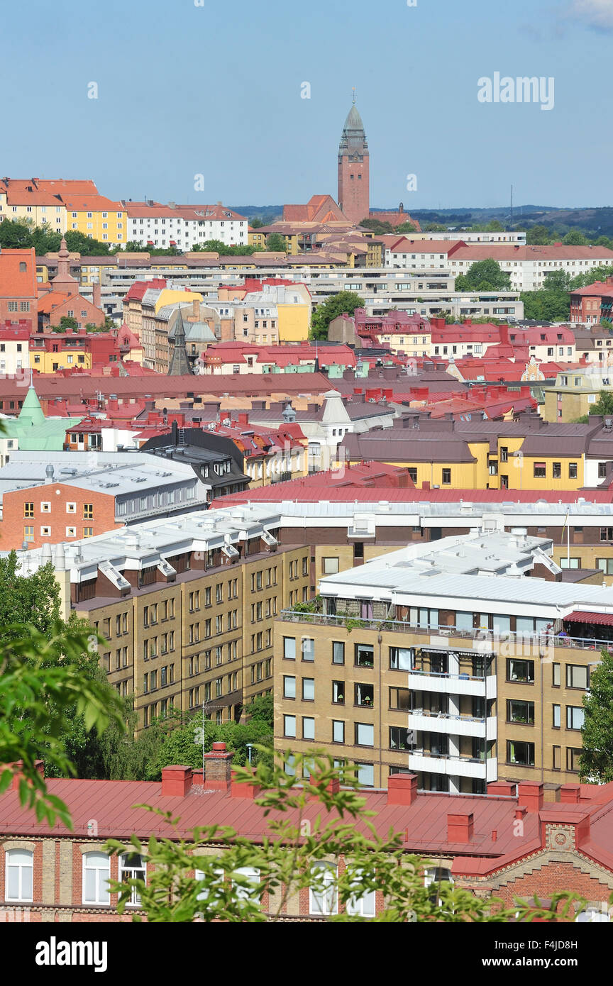 La Scandinavie, la Suède, Göteborg, maisons de banlieue Banque D'Images