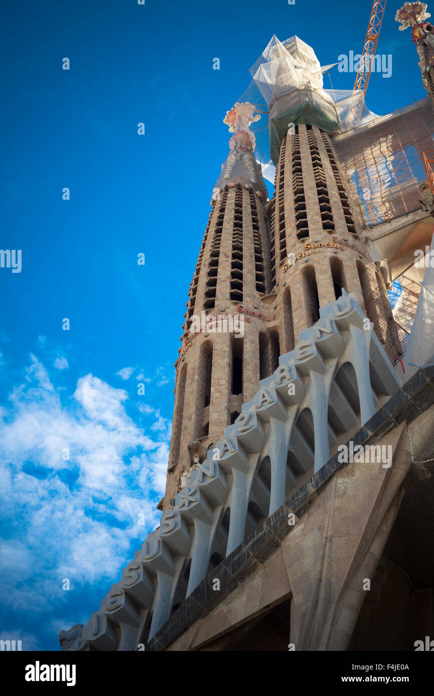 La Sagrada Familia à Barcelone Banque D'Images