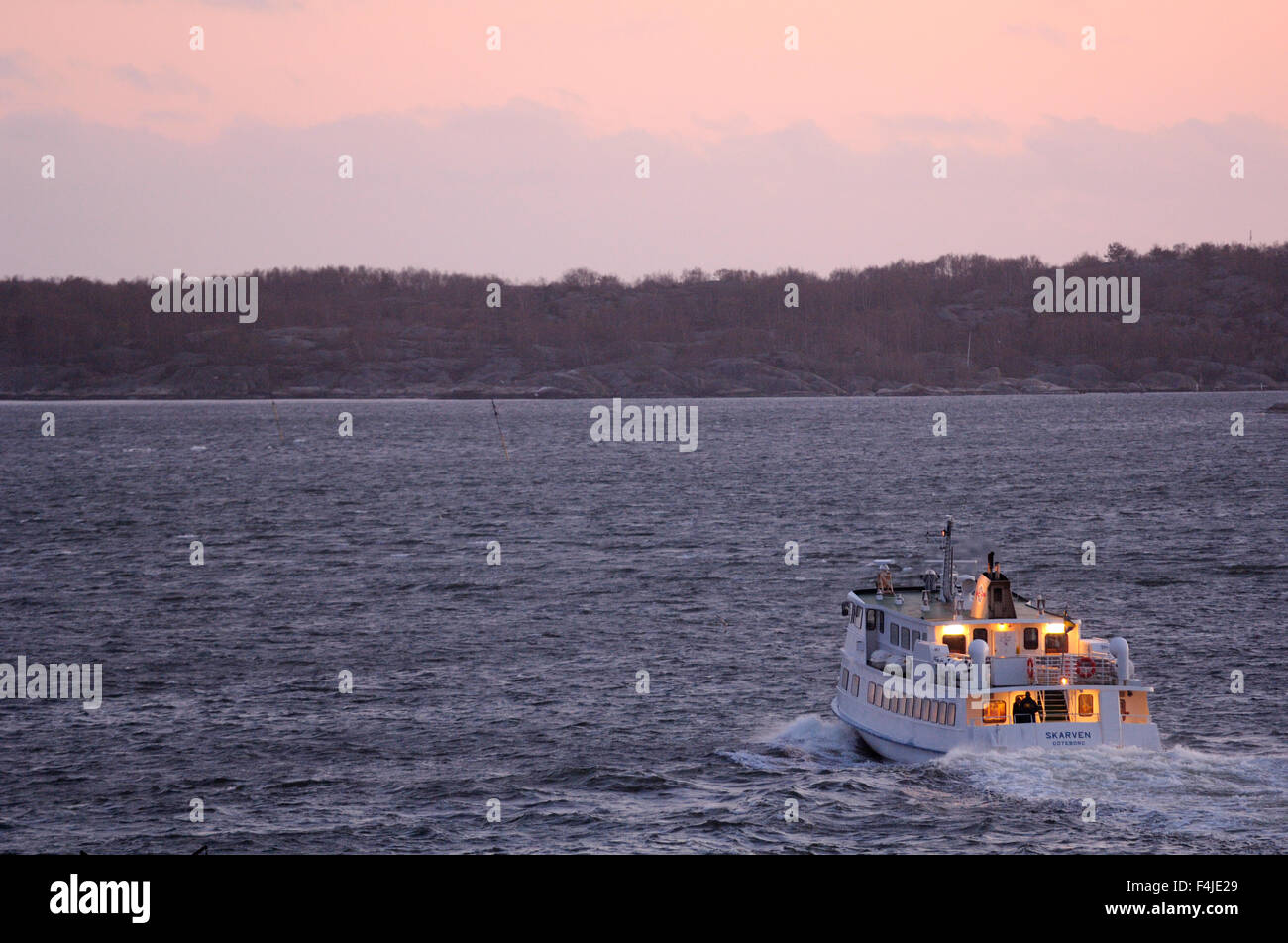 La Scandinavie, la Suède, l'Gothenburgh, ferry en mer Banque D'Images