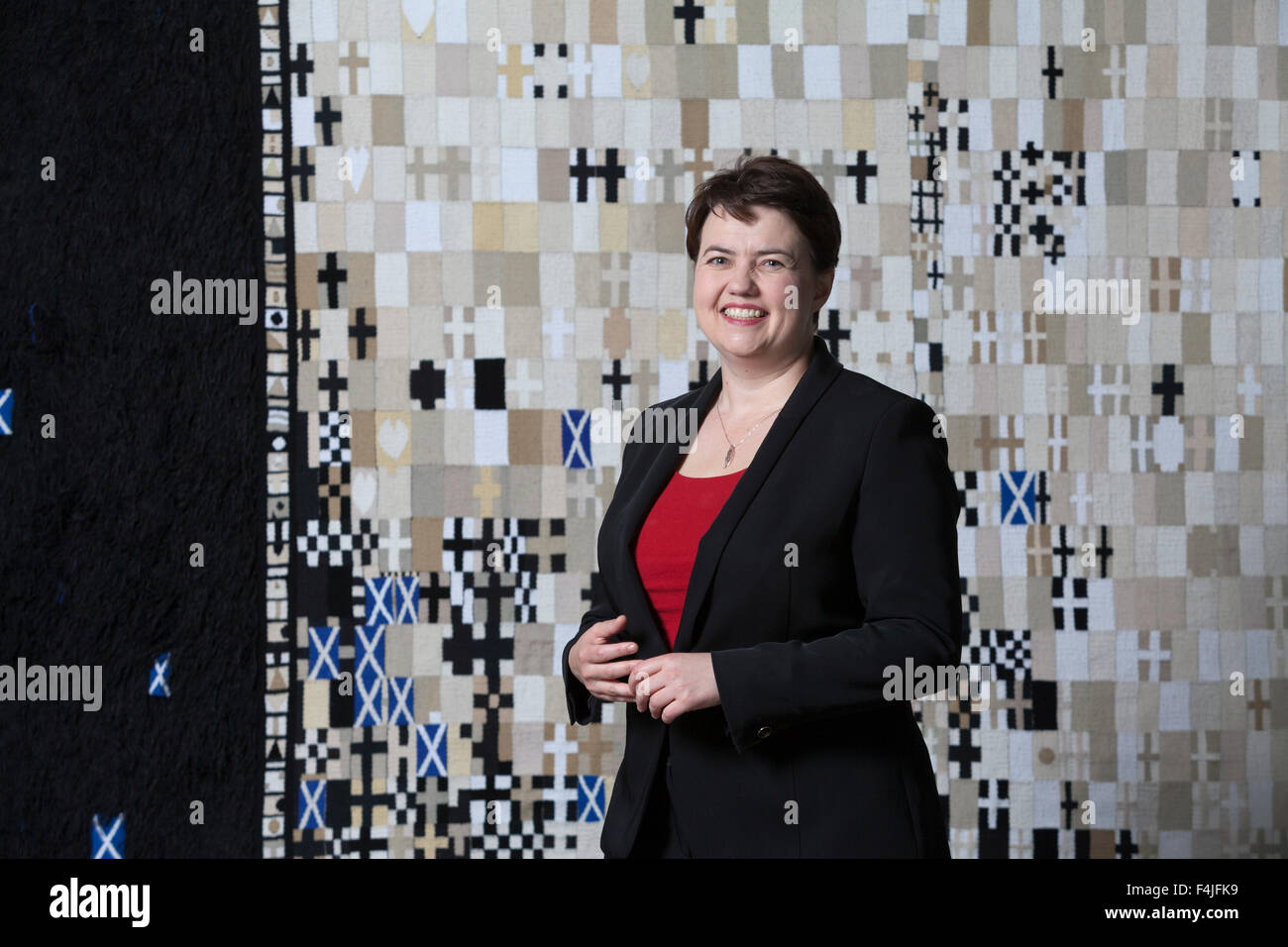 Ruth Davidson, MSP. Chef, et Conservateur écossais parti unioniste. Le Parlement écossais, Holyrood, Édimbourg, Écosse. 30 Septembre 2015 Banque D'Images
