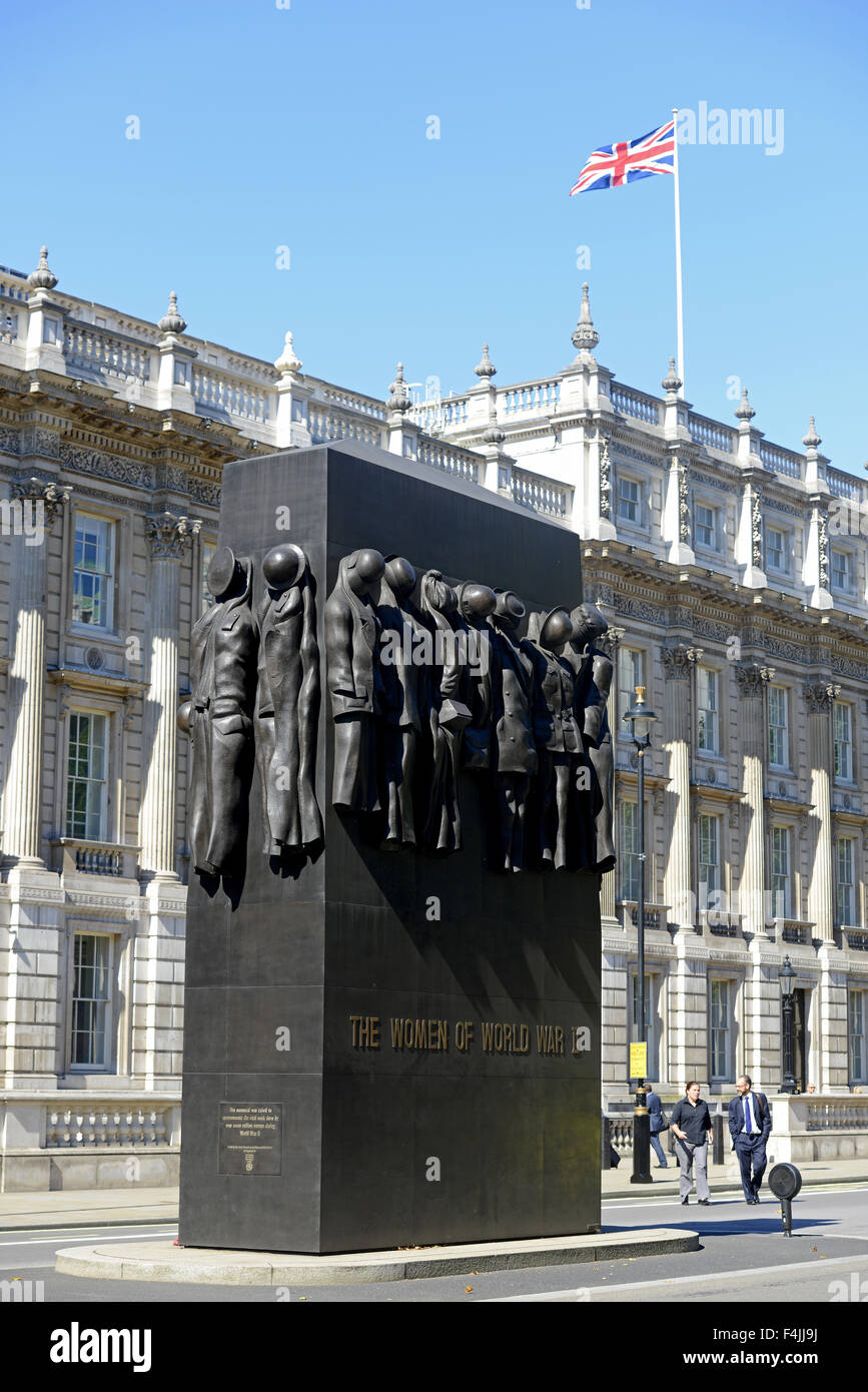 Monument à la femme de la Seconde Guerre mondiale, Whitehall, Londres, UK Banque D'Images
