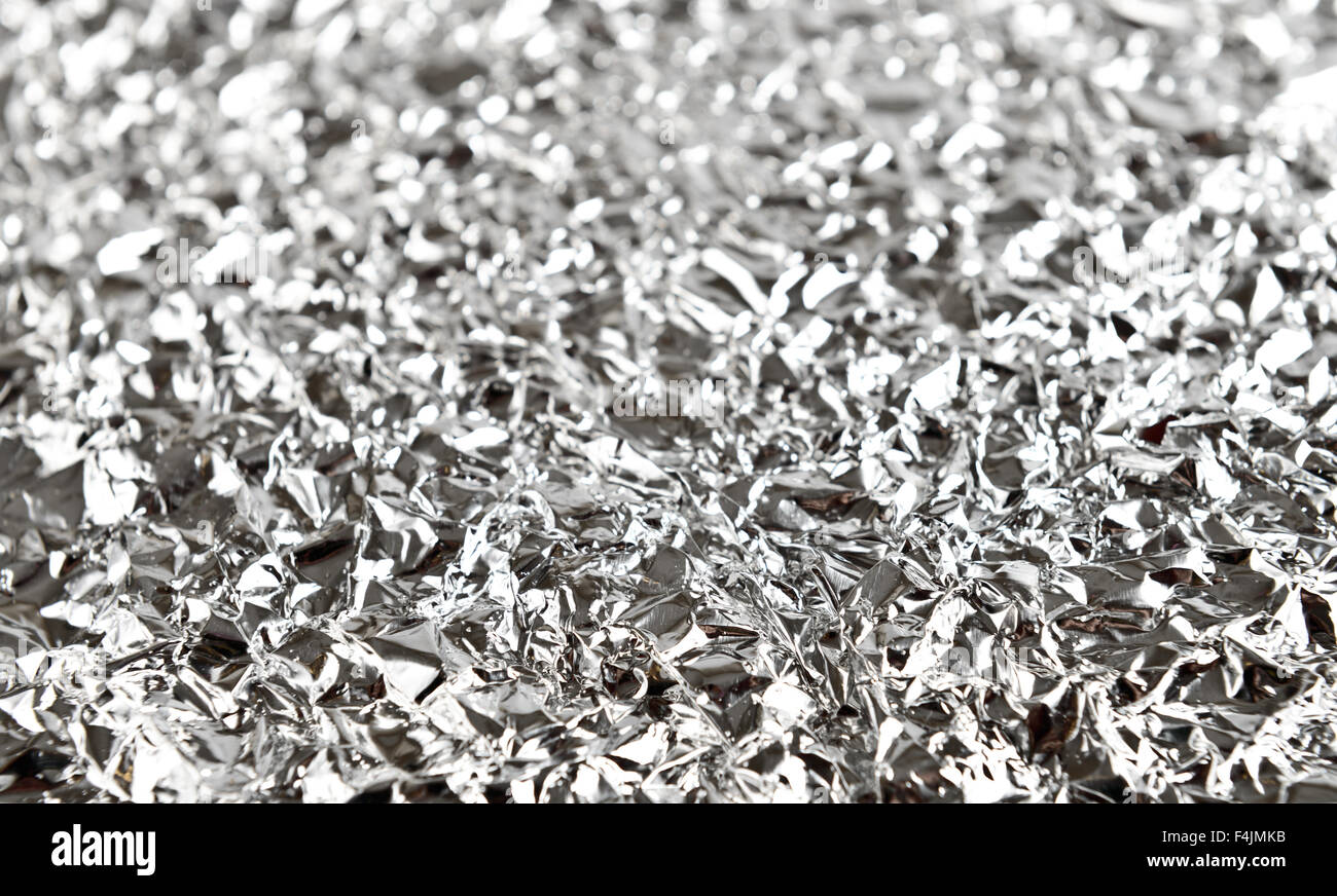 Aluminium froissé ou texture background Banque D'Images