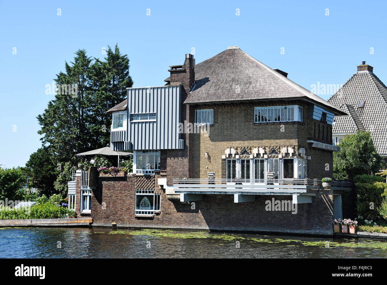 Spaarne Haarlem Pays-Bas Hollande Ville Immobilier Banque D'Images