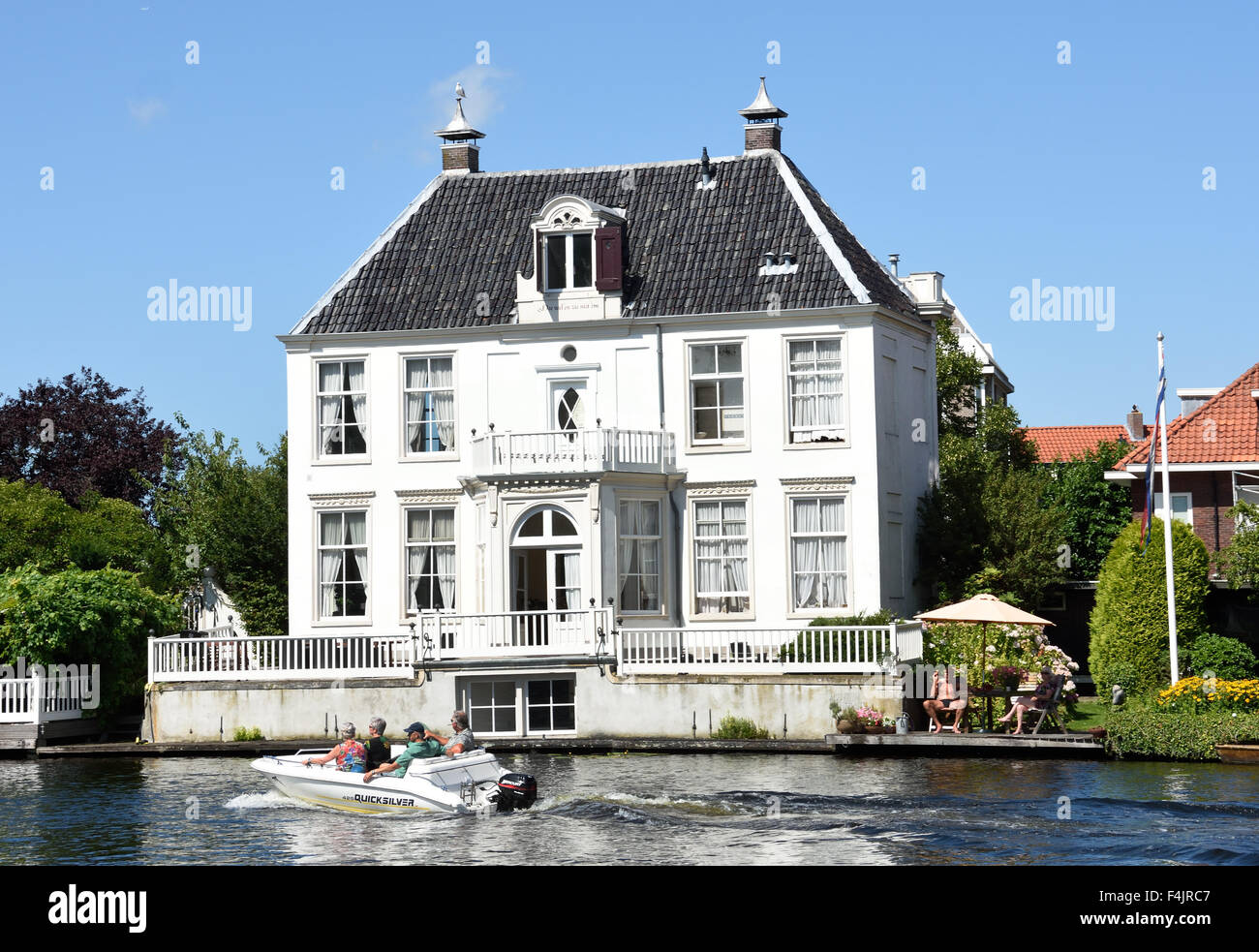 Spaarne Haarlem Pays-Bas Hollande Ville Immobilier Banque D'Images