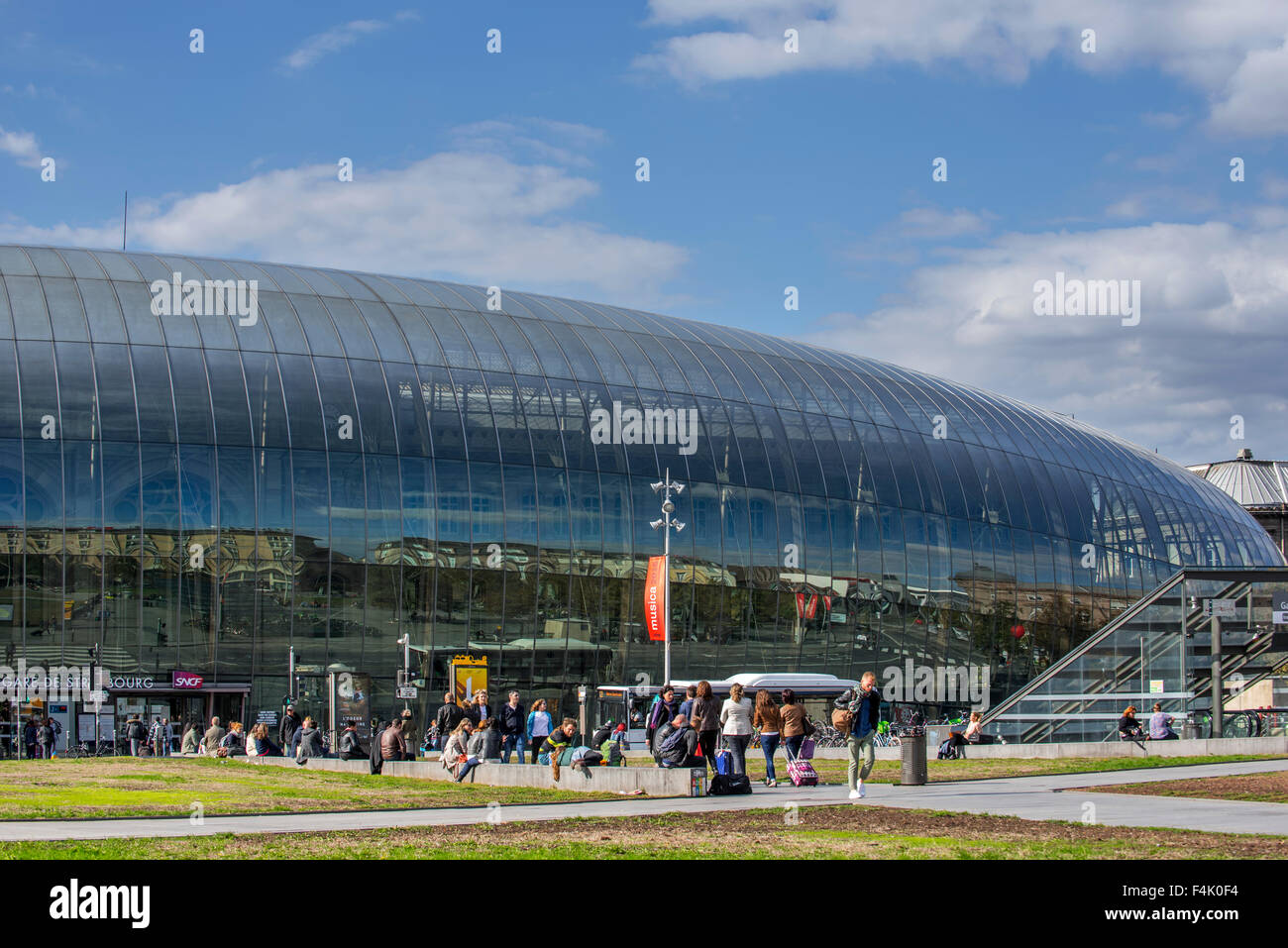 La gare de Strasbourg, à la gare de Strasbourg, Alsace, France Banque D'Images La gare de Strasbourg, à la gare de Strasbourg, Alsace, France Banque D'Images