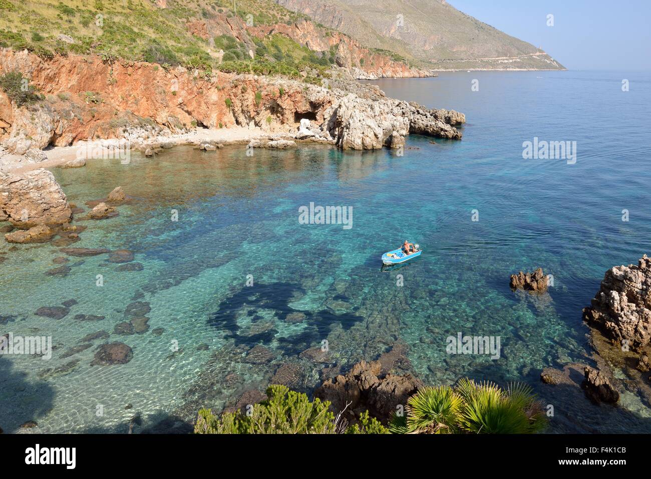 Zingaro, San Vito lo Capo, province de Trapani, Sicile, Italie Banque D'Images
