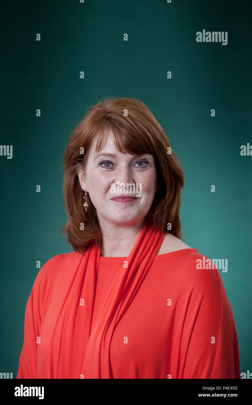 Jacky Colliss Harvey, l'auteur britannique, à l'Edinburgh International Book Festival 2015. Edimbourg, Ecosse. 28 août 2015 Banque D'Images