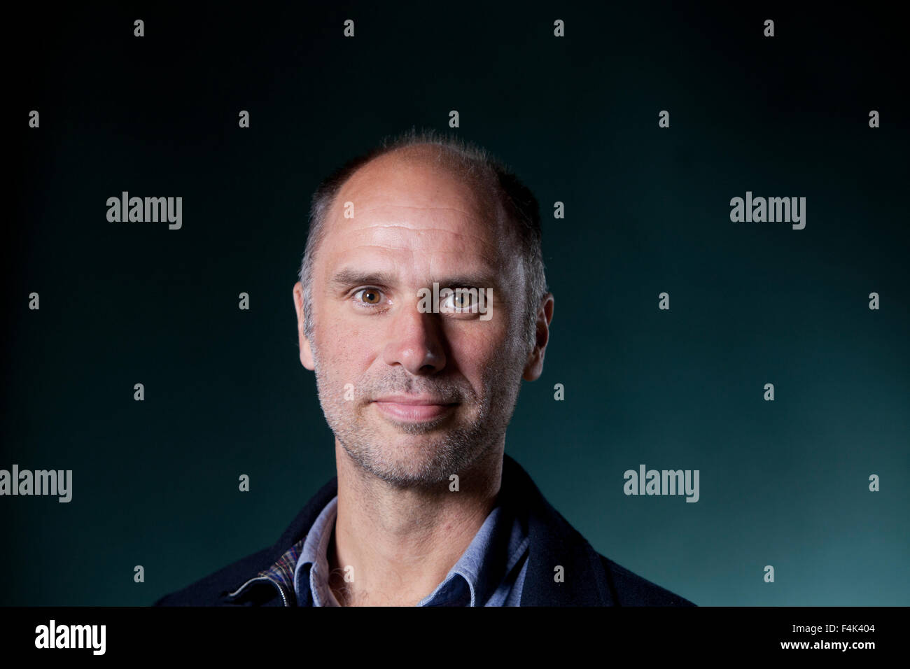 Jesse Armstrong, l'écrivain anglais comédie, à l'Edinburgh International Book Festival 2015. L'Écosse. 28 août 2015 Banque D'Images