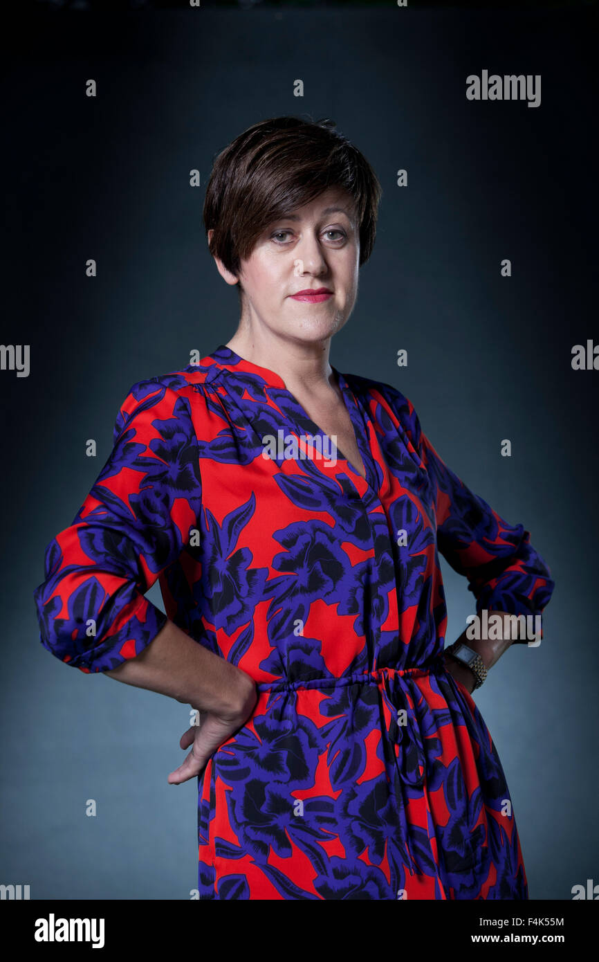 Tracey Thorn, la chanteuse, auteur-compositeur et écrivain, à l'Edinburgh International Book Festival 2015. Banque D'Images