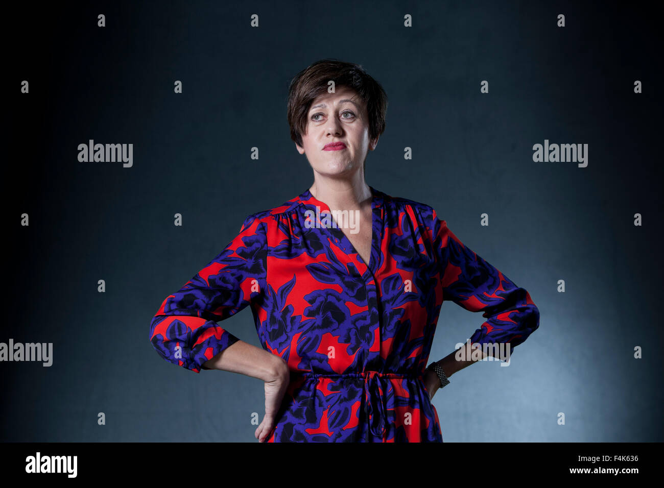 Tracey Thorn, la chanteuse, auteur-compositeur et écrivain, à l'Edinburgh International Book Festival 2015. Banque D'Images