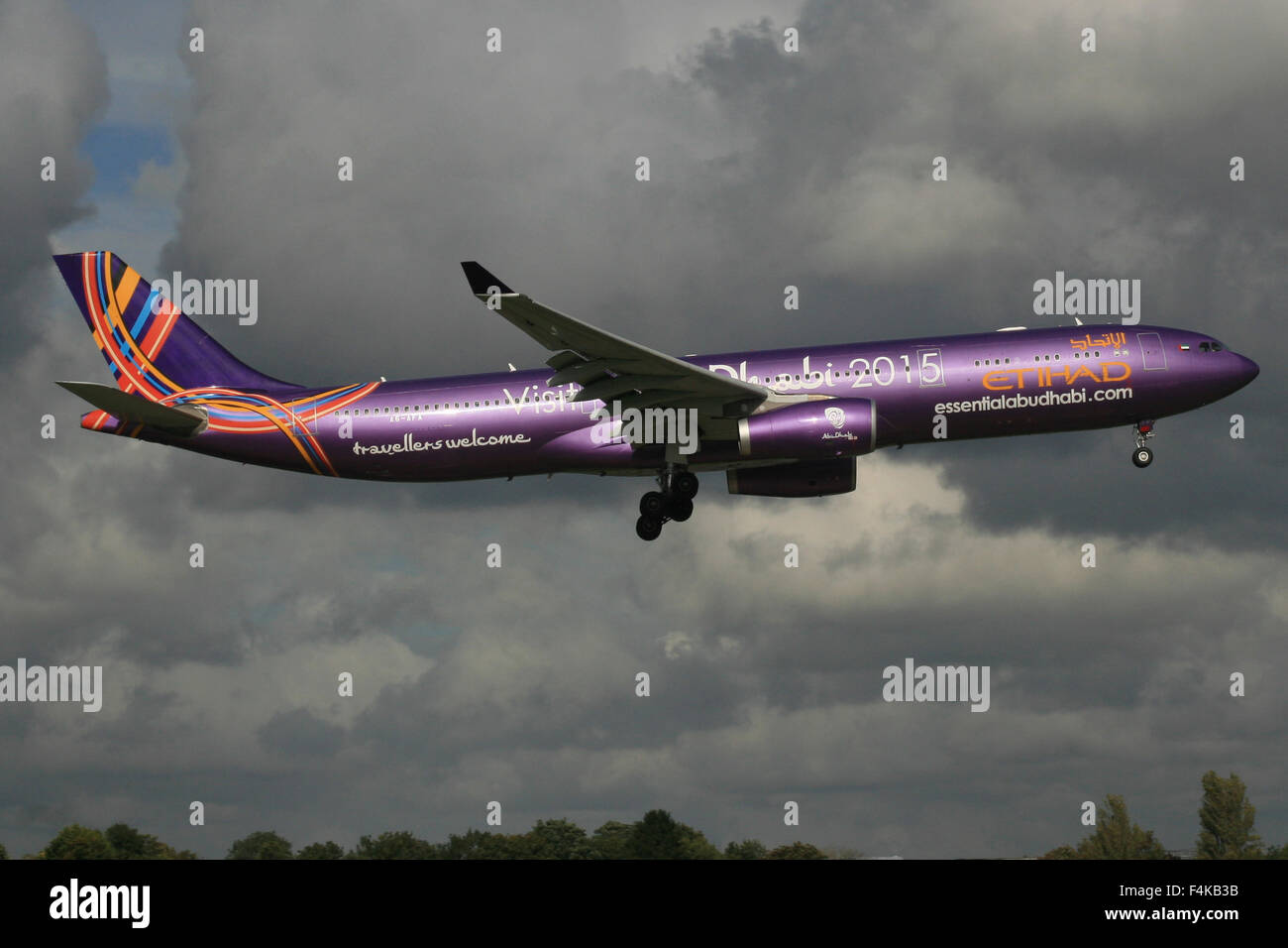 Visite de l'A330 d'ETIHAD ABU DHABI 2015 Banque D'Images