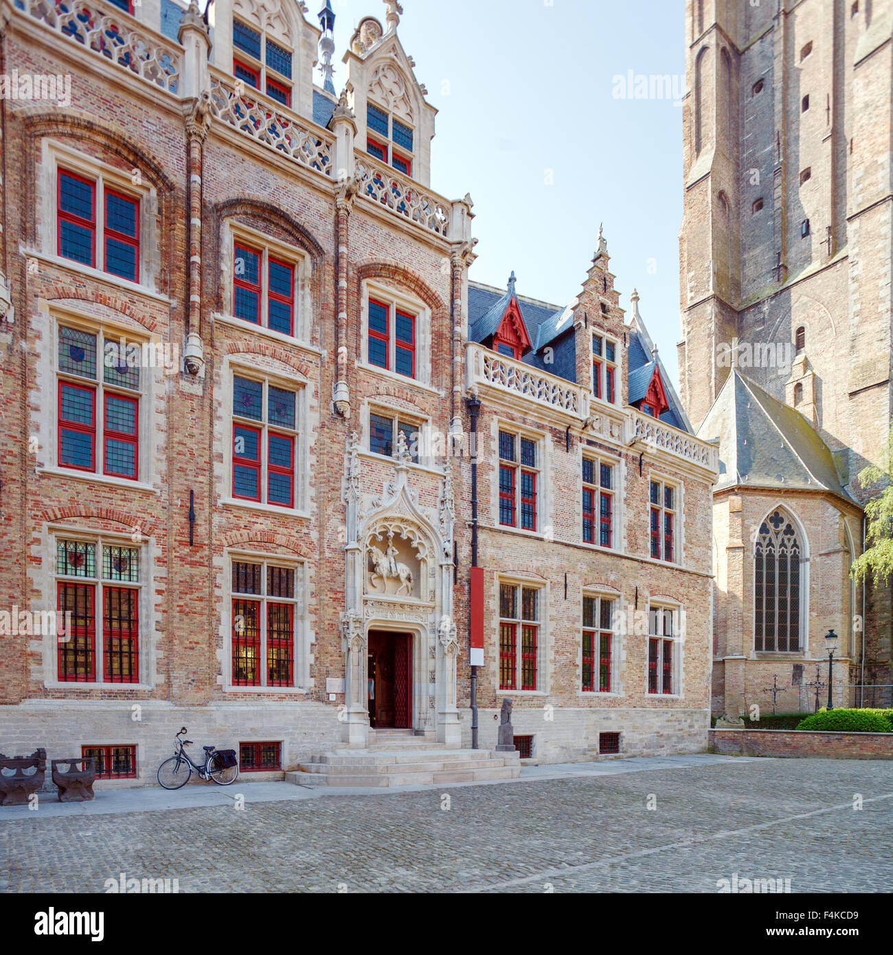 Gruuthusemuseum - ancien palais des seigneurs de Gruuthuse (15e siècle), Bruges, Belgique Banque D'Images