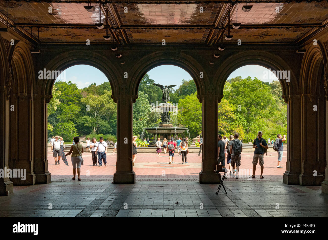 Bethesda Terrace, Central Park, New York, USA Banque D'Images