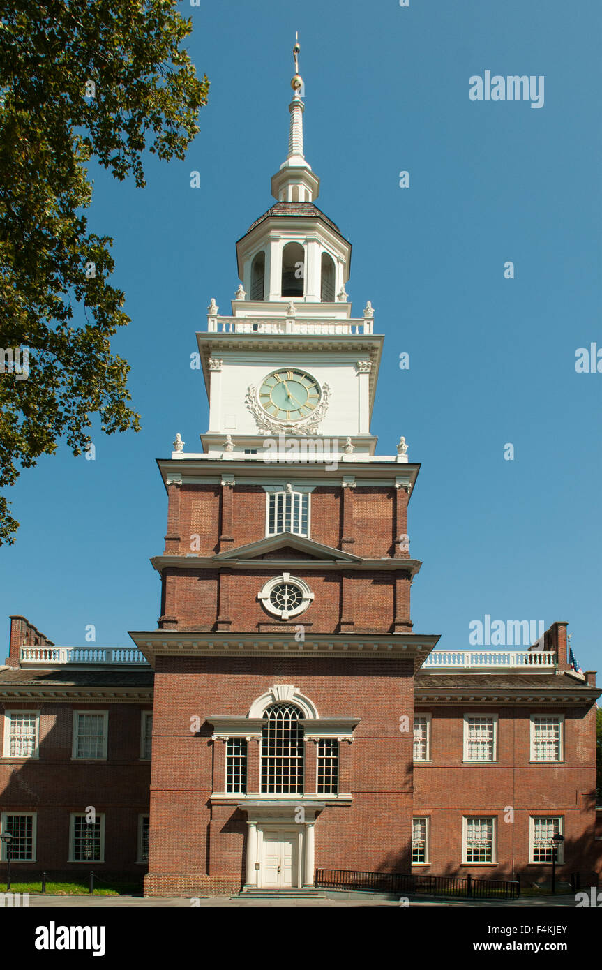 L'Independence Hall, Philadelphie, Pennsylvanie, USA Banque D'Images