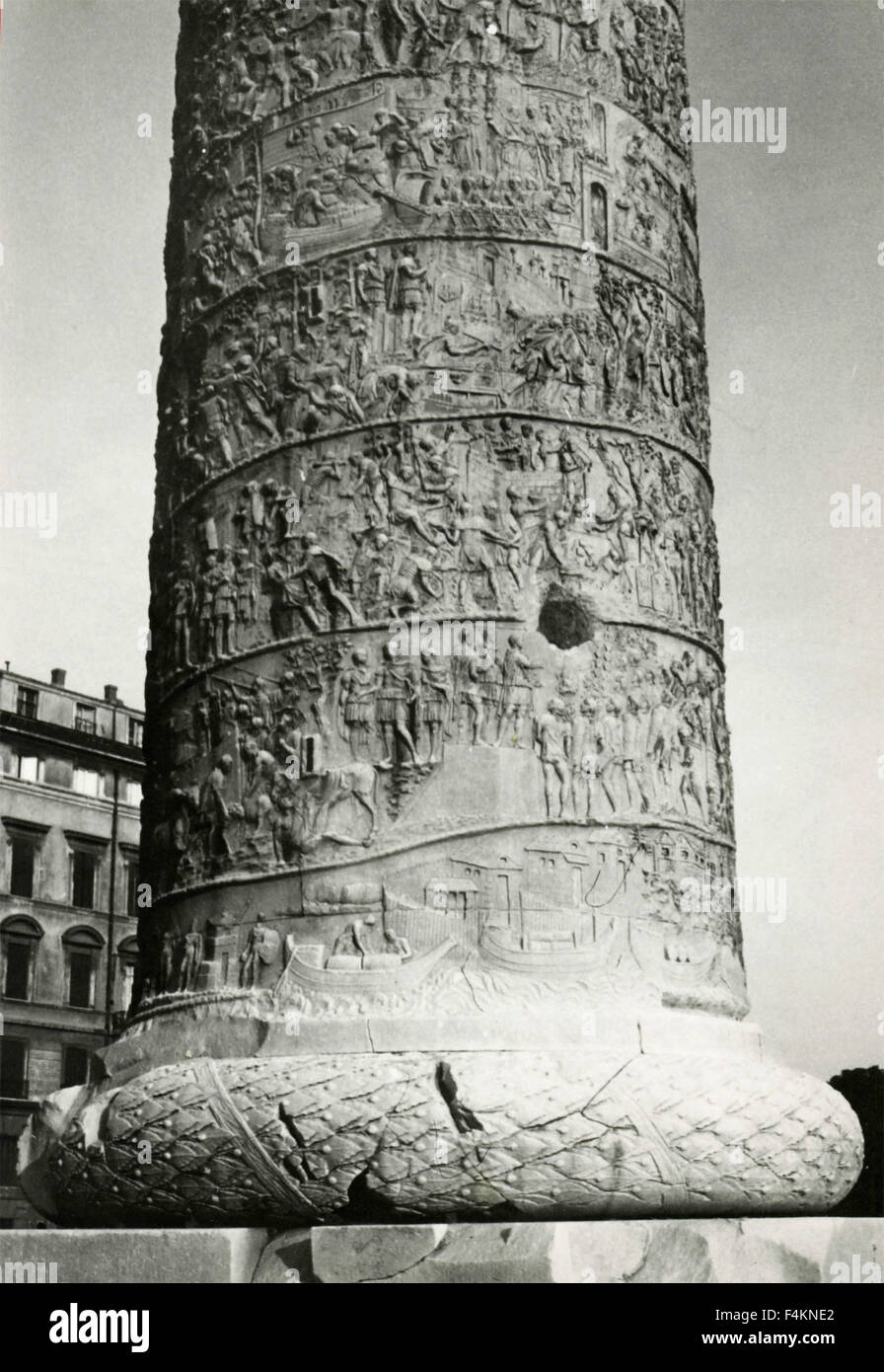 La colonne de Trajan, Rome, Italie Banque D'Images