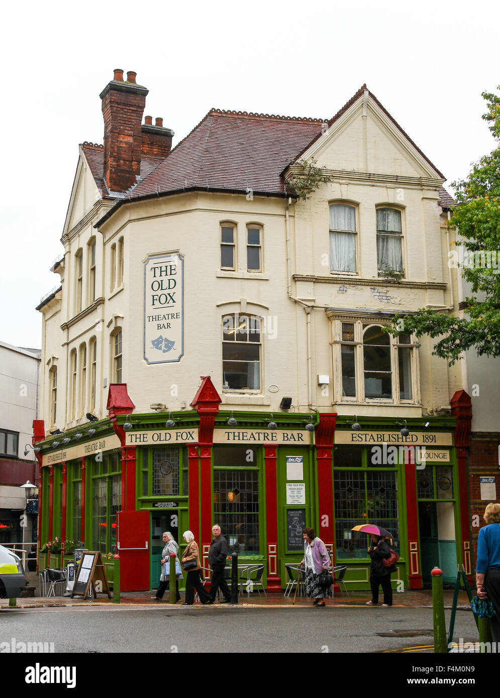 Le vieux Fox Theatre Bar ou pub public house Hurst Street Birmingham West Midlands England UK Banque D'Images