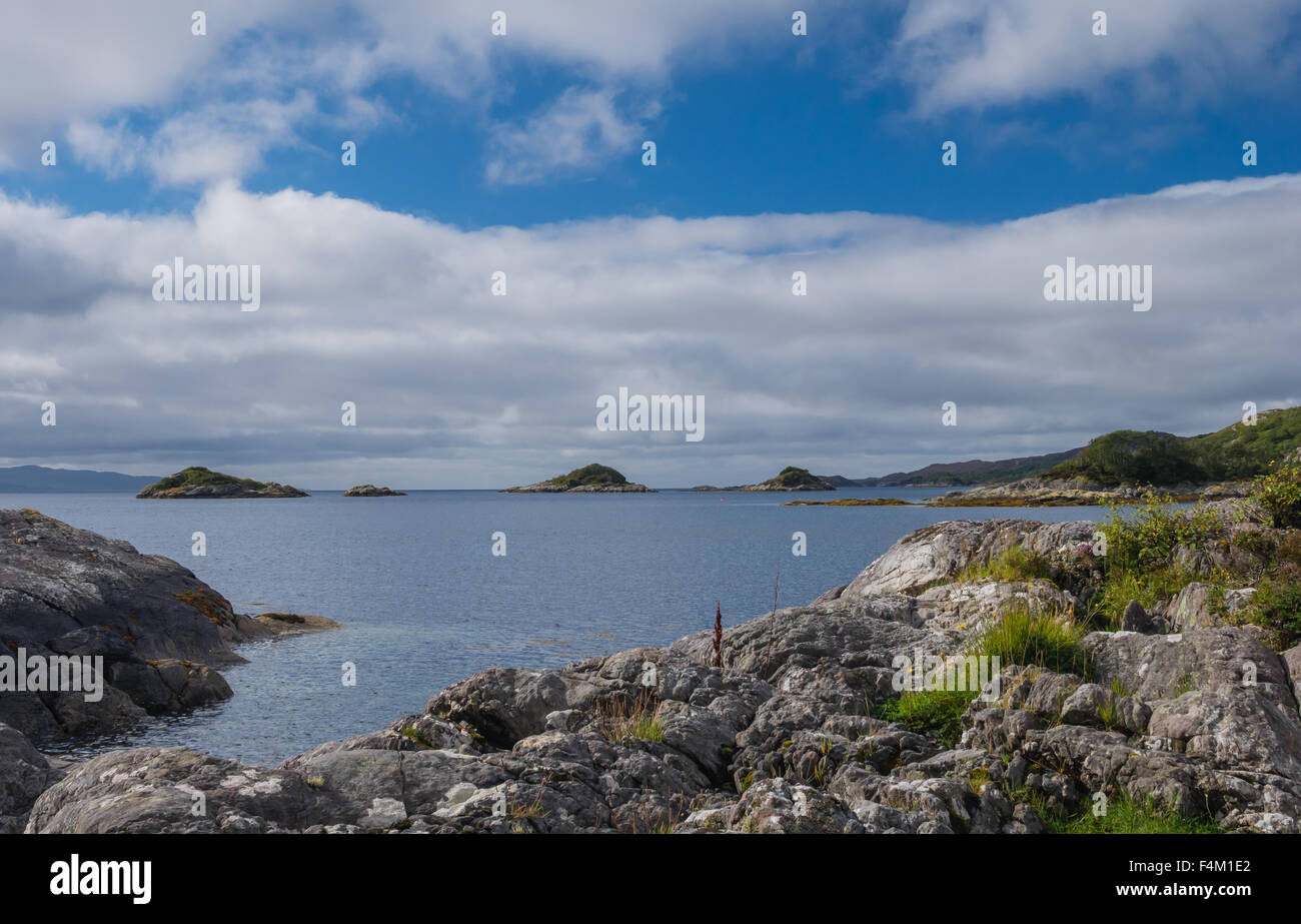 Seascape dans le West Highland de Scotlands Banque D'Images