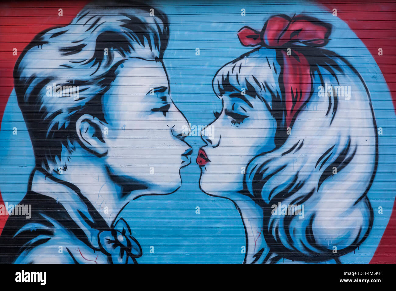 L'Angleterre, Londres, Shoreditch, Brick Lane, Street Art Banque D'Images