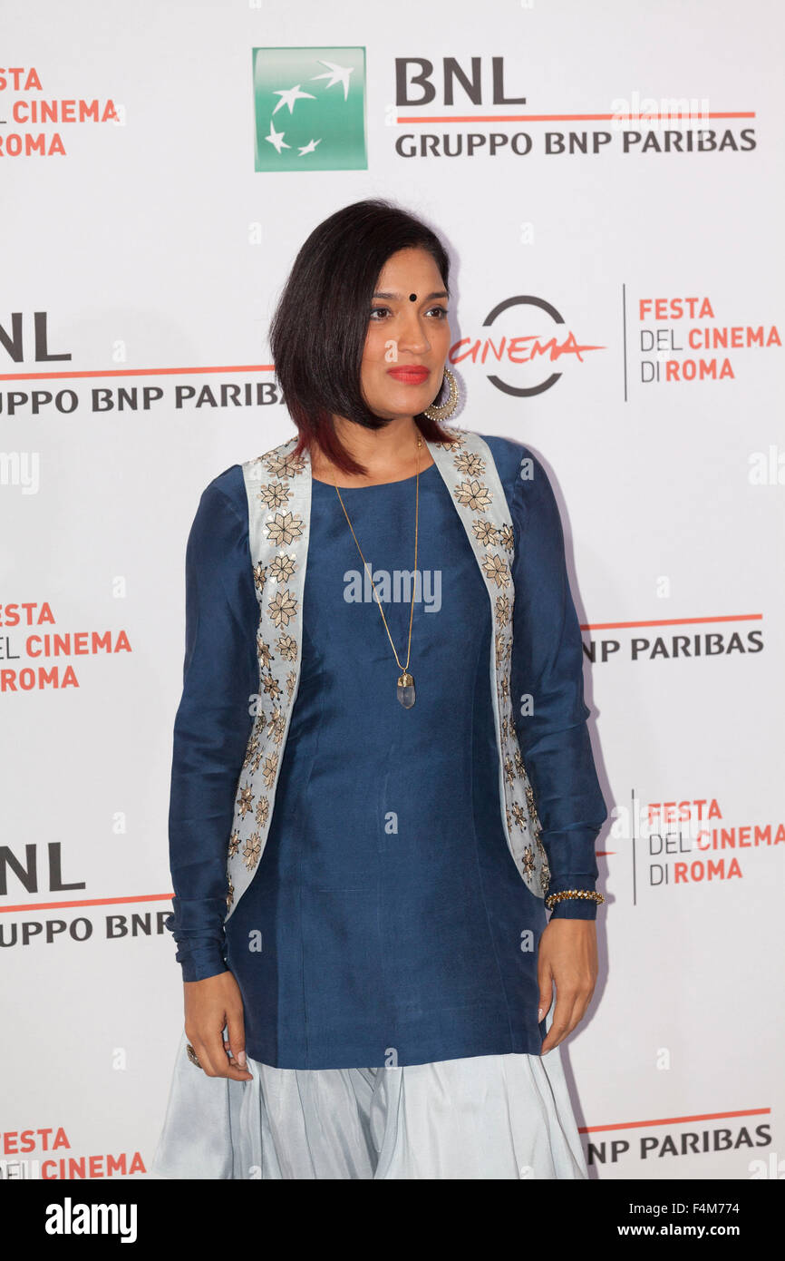 L'actrice indienne Sandhya Mridul assiste à un photocall pour le film indien en colère déesses au 10e festival du film de Rome, Rome Banque D'Images