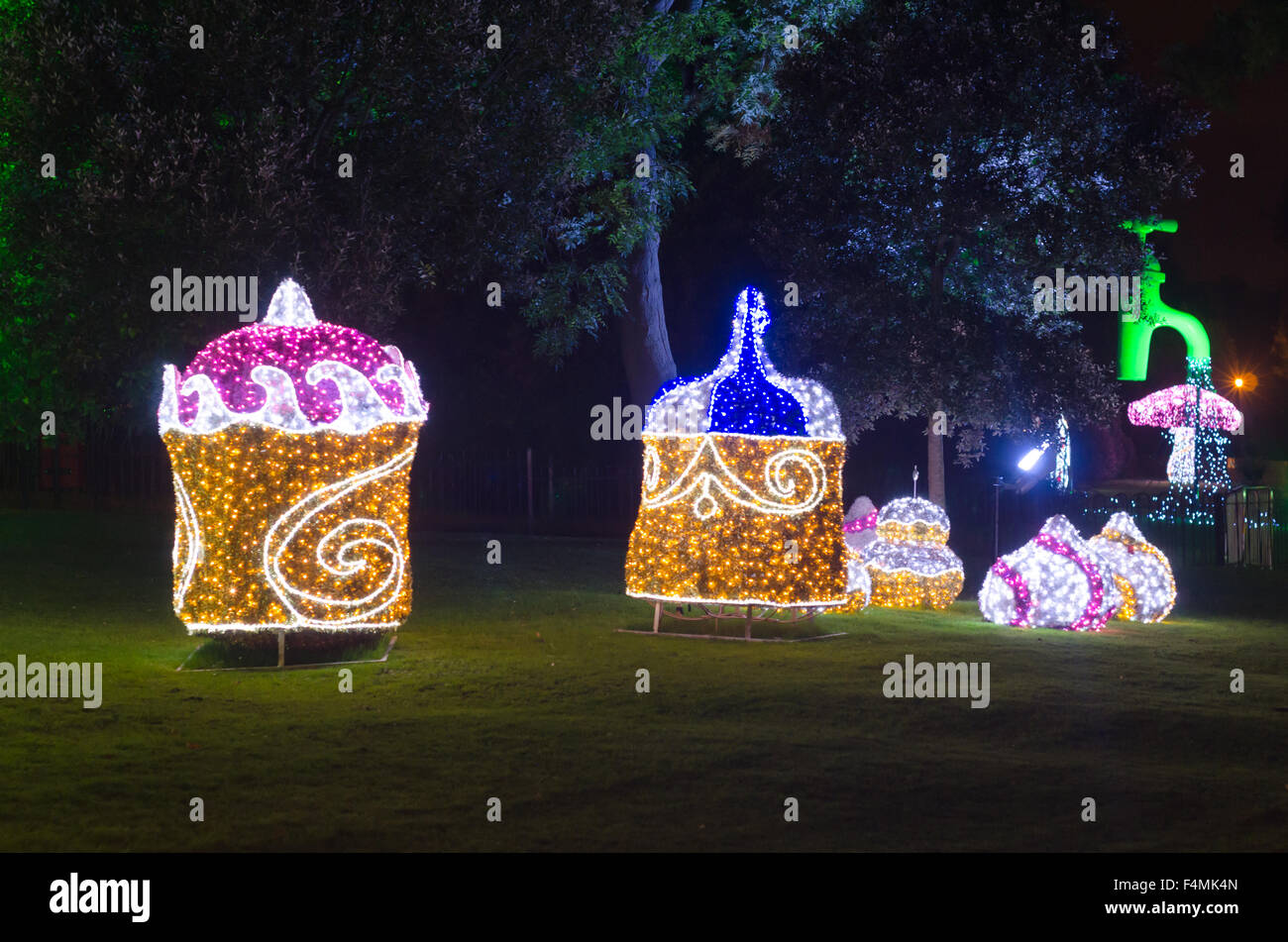 Illuminations 2015 Sunderland Roker Park, situé dans Banque D'Images