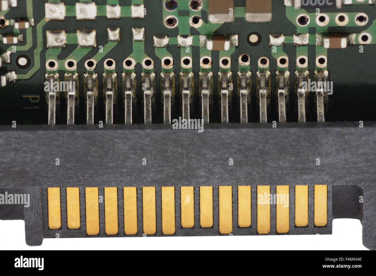 Système électronique en augmentation, points électriques de junction Banque D'Images