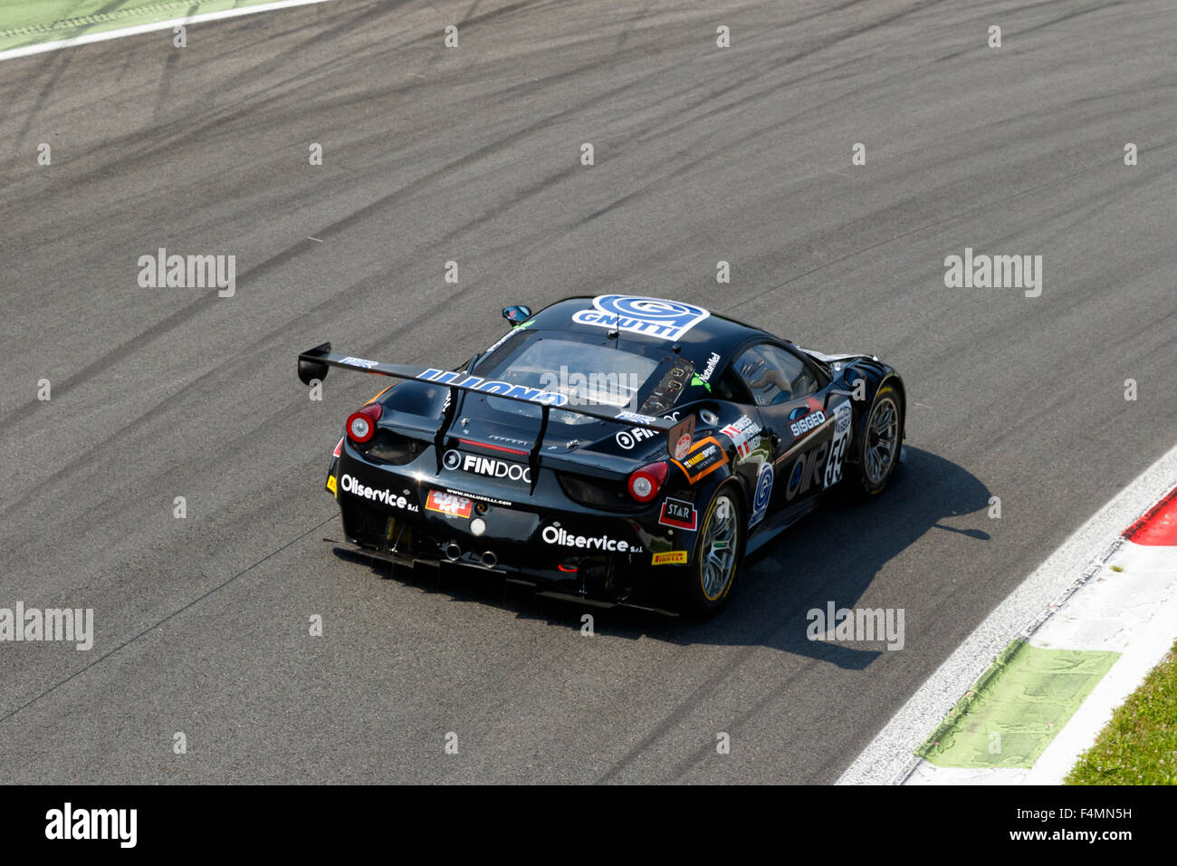 Monza, Italie - 30 mai 2015 : Ferrari 458 de Maluccelli, équipe entraînée par Lorenzo Bontempelli - Stefano GAI au cours de la C.I. GT Banque D'Images