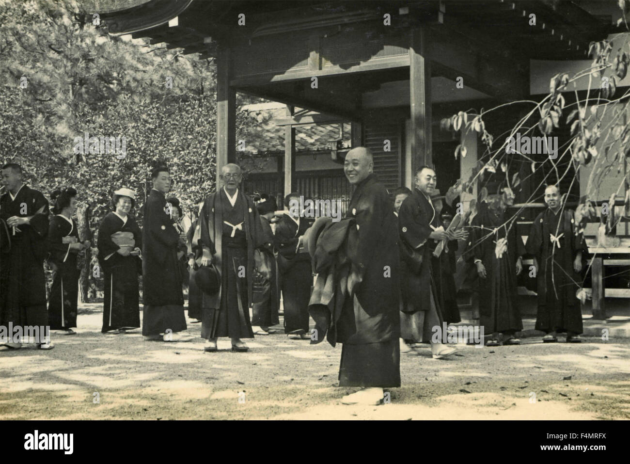En attente de la promise au Japon Banque D'Images