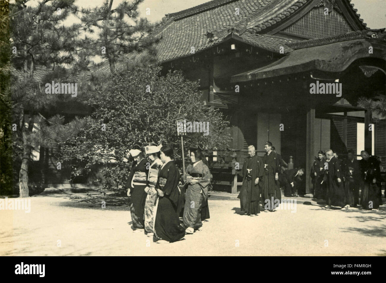 Cérémonie de mariage japonais Banque D'Images
