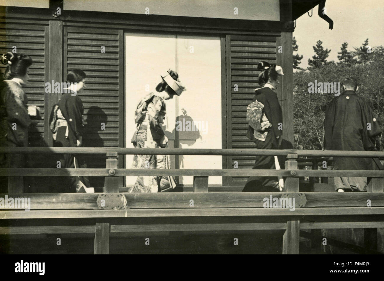 Cérémonie de mariage japonais Banque D'Images