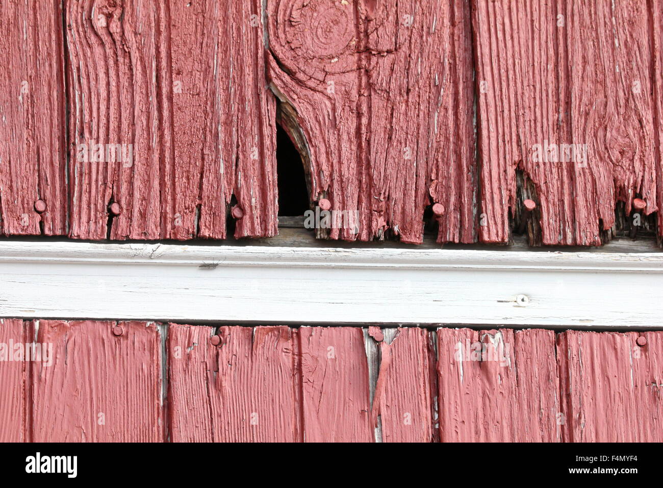 Weathered barn wall. Banque D'Images
