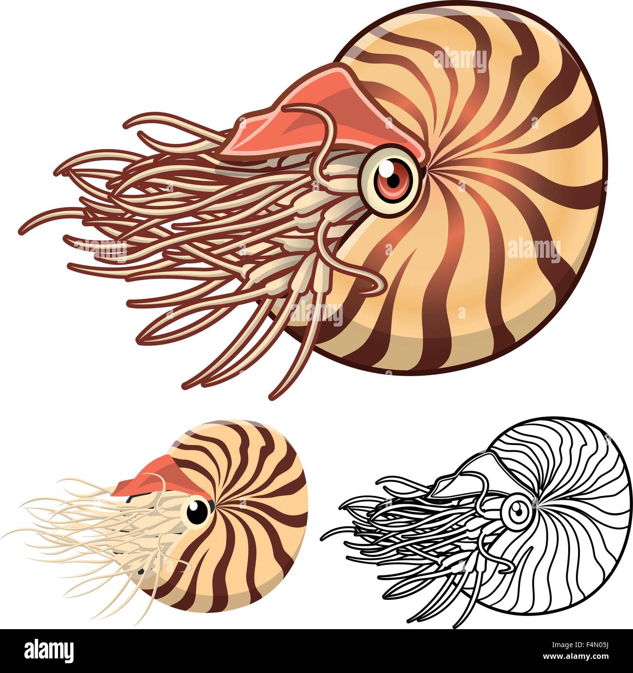 Nautilus haute qualité Personnage : Télévision Design et Art Version en ligne Illustration de Vecteur