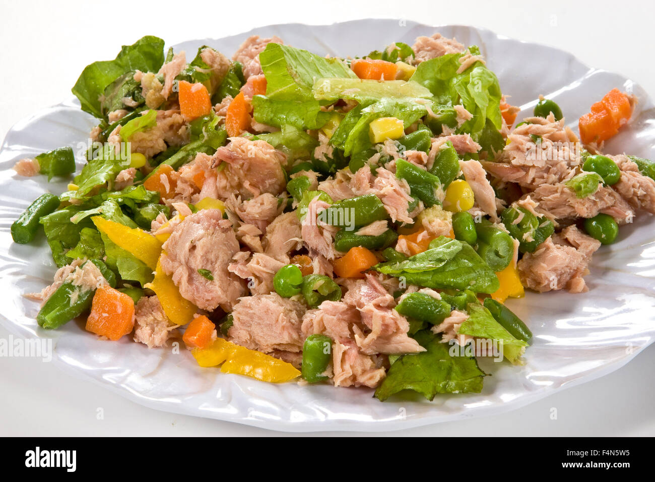 Du pain et du blé, de l'alimentation humaine,le jus d'Ananas, salade de viande Banque D'Images
